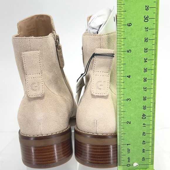 Cole Haan Grand OS Size 7 Suede Ankle Booties NEW Beige Waterproof Boots $298 - Picture 5 of 15